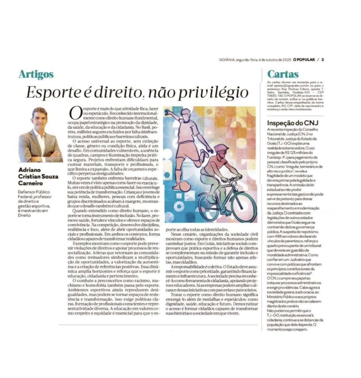 O Popular - Esporte é direito, não privilégio